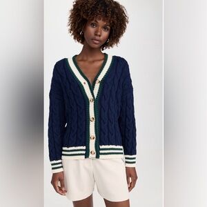 En Saison Spencer Cableknit Cardigan